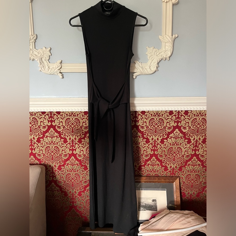 Aqua Mock Neck Dress